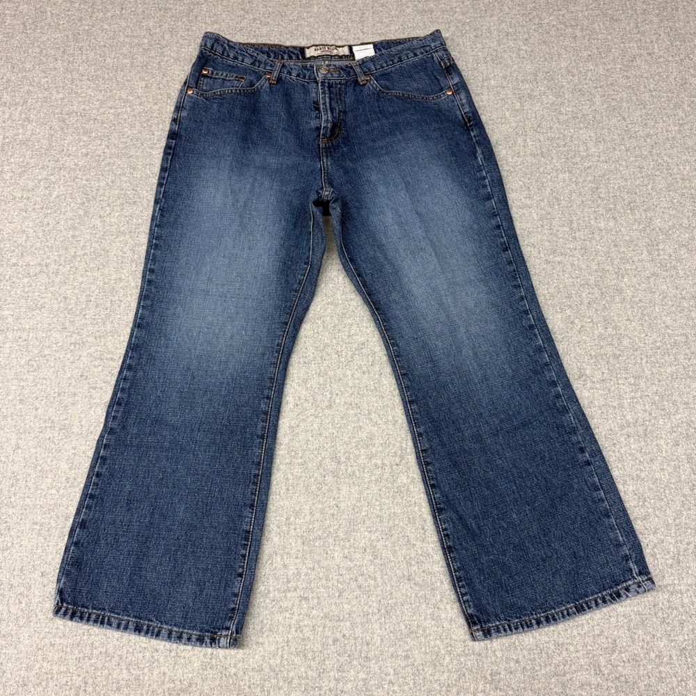 Paris Blues Originals Jeans Size 11 Blue 100% Cotton Wide Leg Flare Mid Rise 529